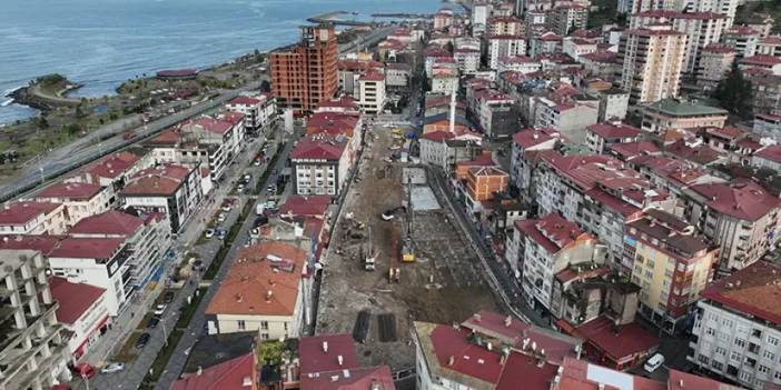 Trabzon Of'da Kentsel Dönüşüm Projesi inşaatı sürüyor