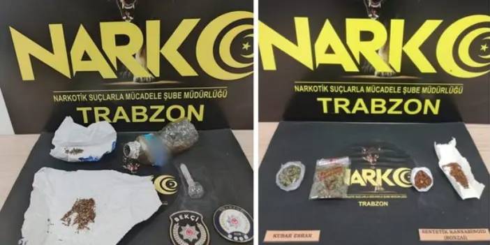 Trabzon sokaklarında uyuşturucuya geçit yok! 5 kişiye adli işlem