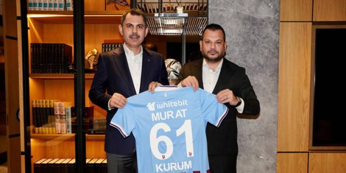 AK Parti İstanbul Belediye Başkan adayı Murat Kurum'dan Trabzonspor Başkanı Ertuğrul Doğan'a ziyaret
