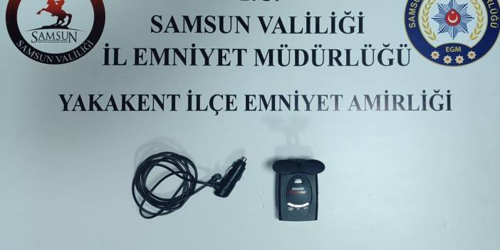 Samsun'da radar tespit cihazı ile yakalandı! 12 bin 977 lira ceza yazıldı
