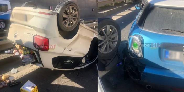 Trabzon'da 4 araçlı trafik kazası! 2 kişi yaralandı