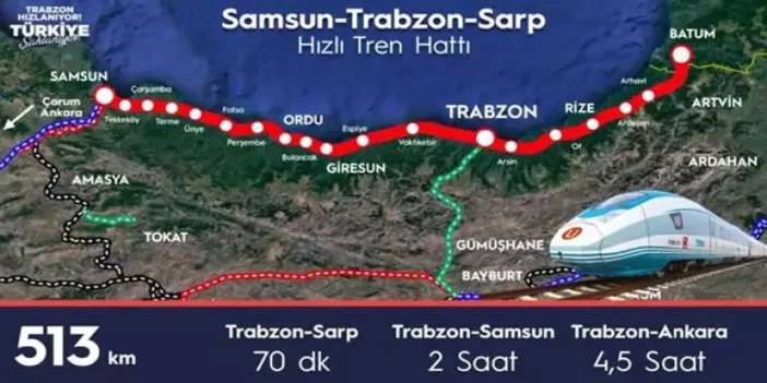 "Samsun-Sarp demiryolu için flaş açıklama! "Düşünüldüğü gibi büyük maliyetlere sahip değil"