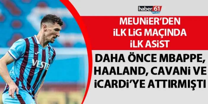 Trabzonspor’un yeni transferinden ilk lig maçında ilk asist