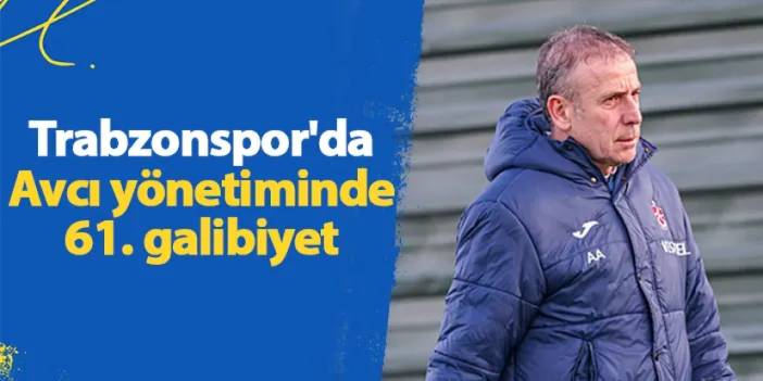 Trabzonspor'da Avcı yönetiminde 61. galibiyet