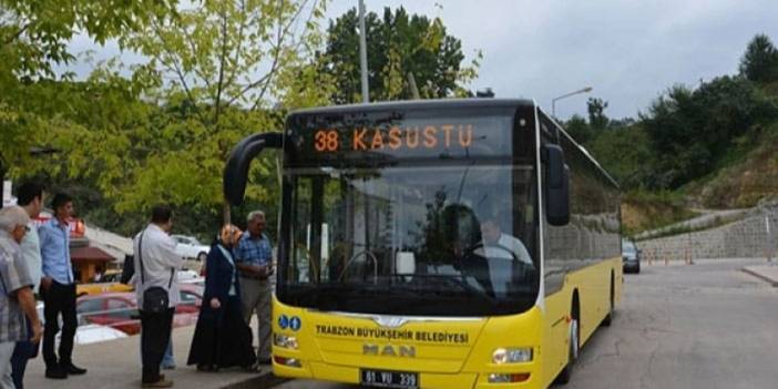Trabzon Belediye otobüs seferi saatlerinde değişiklik