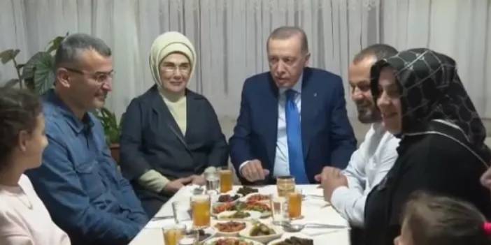 Cumhurbaşkanı Erdoğan iftarda bir vatandaşa misafir oldu