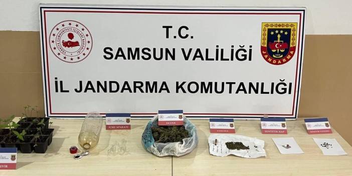 Samsun'da jandarmadan uyuşturucu operasyonu!