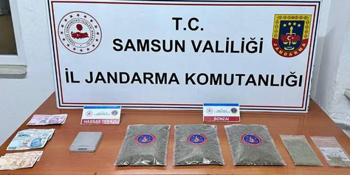 Samsun'da evde 1 kilo uyuşturucuyla yakalandı! Şüpheli gözaltına alındı