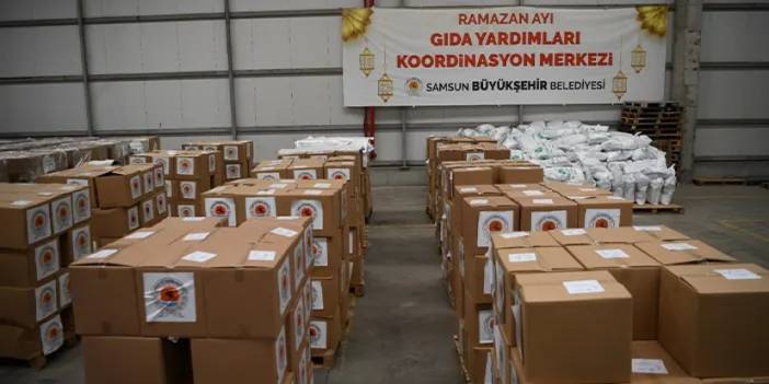 Samsun Büyükşehir Belediyesi'nden ramazanda ihtiyaç sahiplerine destek