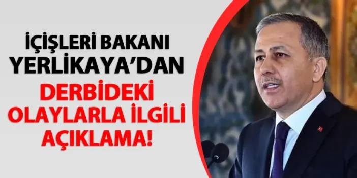 İçişleri Bakanından Trabzonspor-Fenerbahçe maçı ile ilgili açıklama! “Soruşturma başlatıldı”