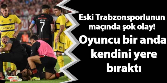 Eski Trabzonsporlunun maçında şok olay! Oyuncu bir anda kendini yere bıraktı