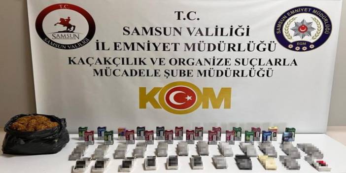 Samsun'da kaçakçılık operasyonu! Elektronik sigara ve makaron ele geçirildi