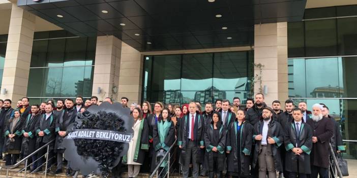 Trabzon Barosu avukatlarından sessiz eylem “Sadece adalet istiyoruz”