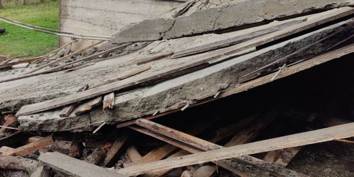 Samsun'da balkon inşaatı çöktü! 1 kişi öldü