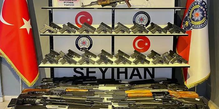 Adana'da 64 ruhsatsız silah ele geçirildi! 9 kişi tutuklandı