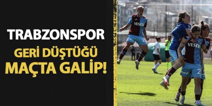 Trabzonspor geri düştüğü mücadelede galip