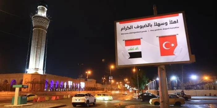 Bağdat ve Erbil, Cumhurbaşkanı Erdoğan'ın Ziyareti İçin Türk Bayraklarıyla Süslendi