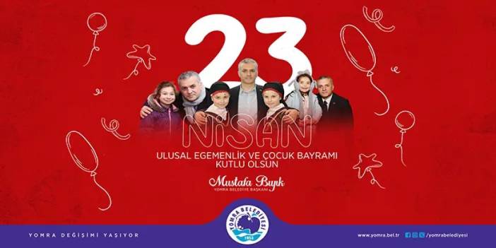 Yomra Belediye Başkanı Mustafa Bıyık'tan 23 Nisan mesajı