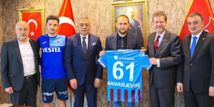 Kuzey Makedonya'nın Ankara Büyükelçisi Manasijevski'den Trabzonspor'a ziyaret
