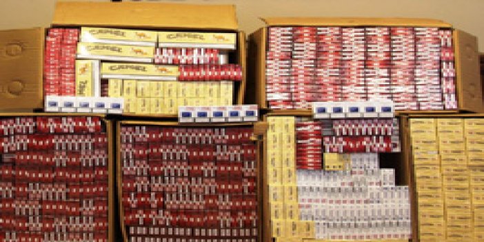 4  bin paket kaçak sigara ele geçti