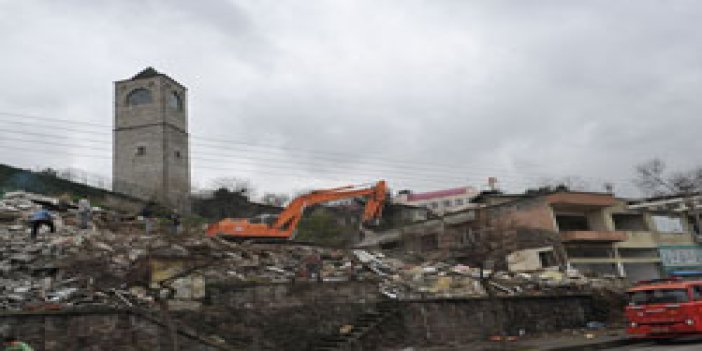 Trabzon'da yıkımlar devam ediyor
