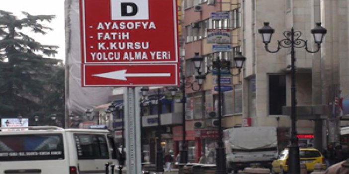 Trabzon'da insaflı dolmuş şoförü