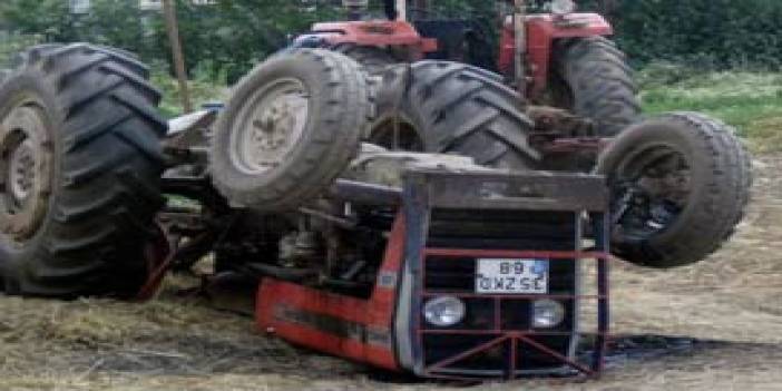 Traktör manevreda devrildi: 1 ölü