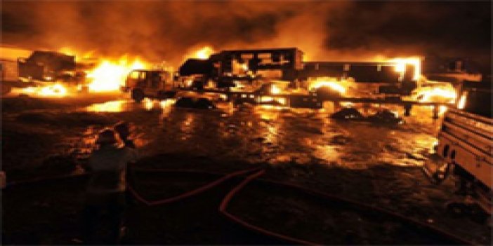 Diyarbakır'da otoparkta yangın çıktı