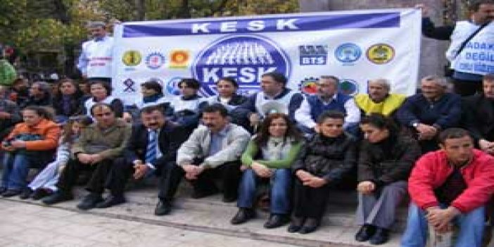 Trabzon'daki sendikalar grev yaptı