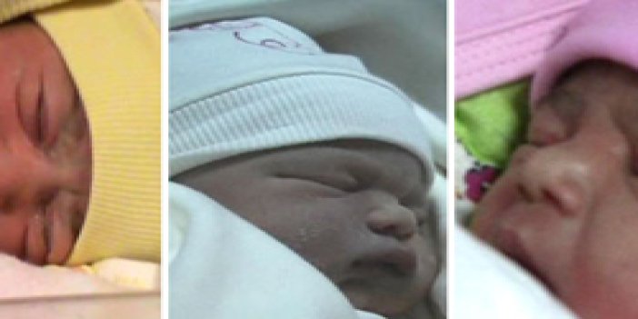 Trabzon'da yılın ilk bebekleri