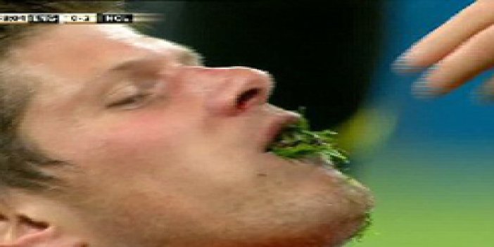 Huntelaar'ın ağzı çim doldu