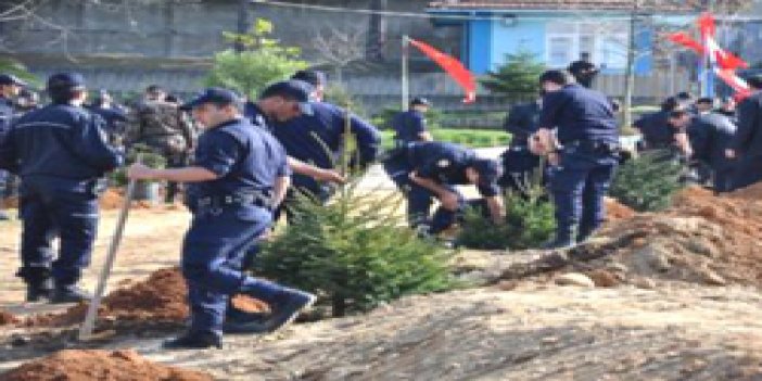 Trabzon'da Polis Fidan Dikti