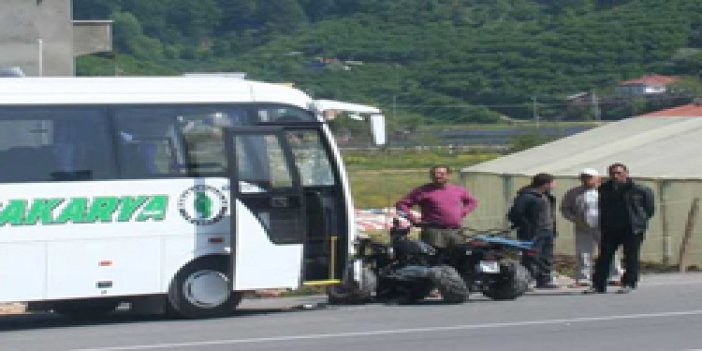Otobüs ATV ile çarpıştı: 1 ölü