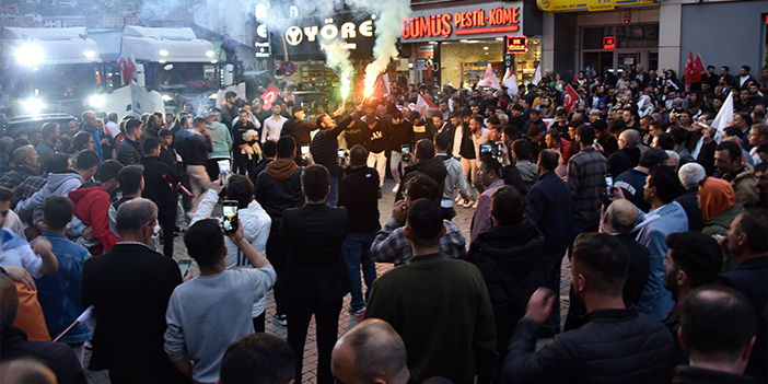 Gümüşhane'de Cumhurbaşkanı Erdoğan için kutlamalar başladı