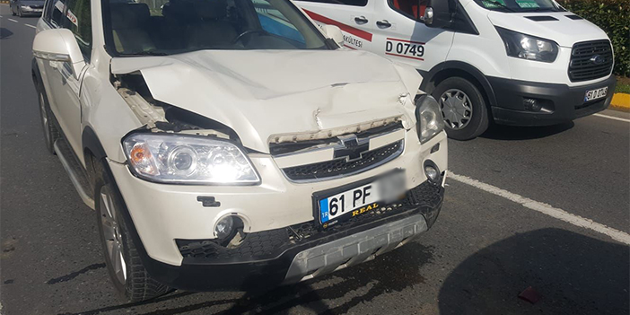 Trabzon’da 3 araçlı kaza! 2 yaralı