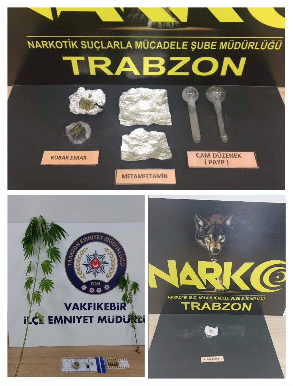 Trabzon’da uyuşturucuya geçit yok! 5 kişi hakkında işlem
