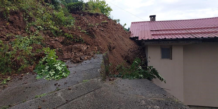 Rize'de yağışların verdiği hasarın tespiti sürüyor