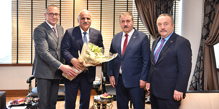 BBP lideri Destici'den Trabzon'da Başkan Zorluoğlu'na ziyaret