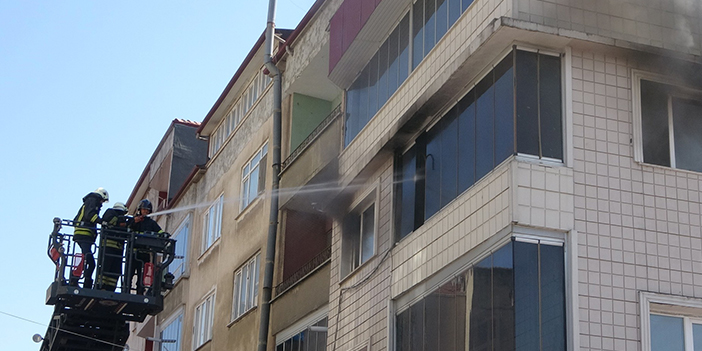 Samsun'da ofis yangını çıktı! Ekipler müdahale etti
