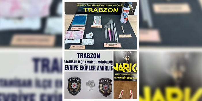 Trabzon'da narkotik operasyonu! 4 şüpheli hakkında işlem