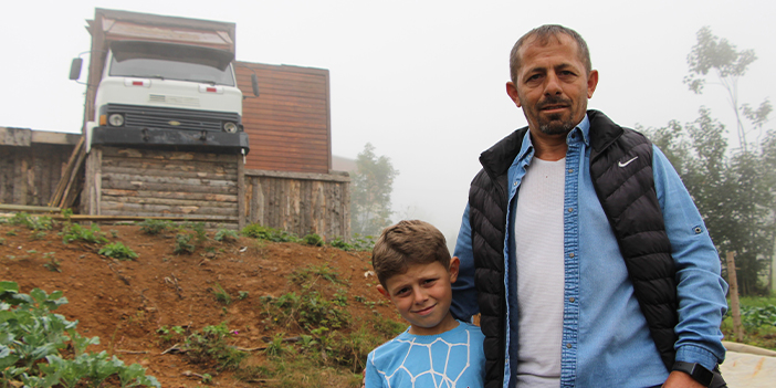 Trabzon'da yaylaya kamyonkondu! Görenlerin ilgi odağı 