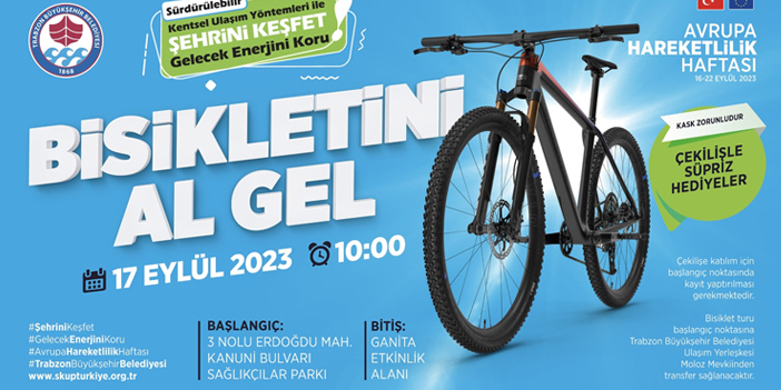 Trabzon'da Avrupa Hareketlilik Haftası başlıyor! Bisiklet turu düzenlenecek
