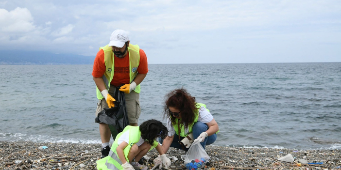 Trabzon'da sahil temizliği yapıldı 