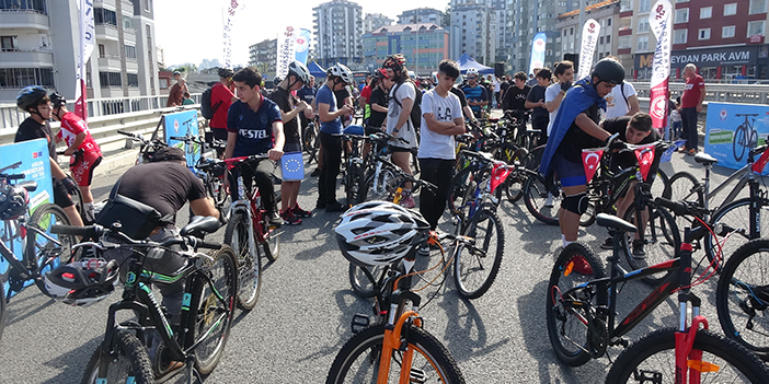 Trabzon'da bisiklet turu düzenlendi