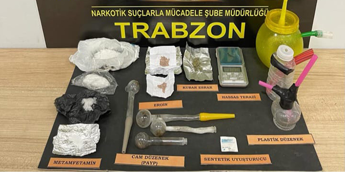 Trabzon’da şoke eden uyuşturucu operasyonları! Altın bilezikten Sterlin’e…