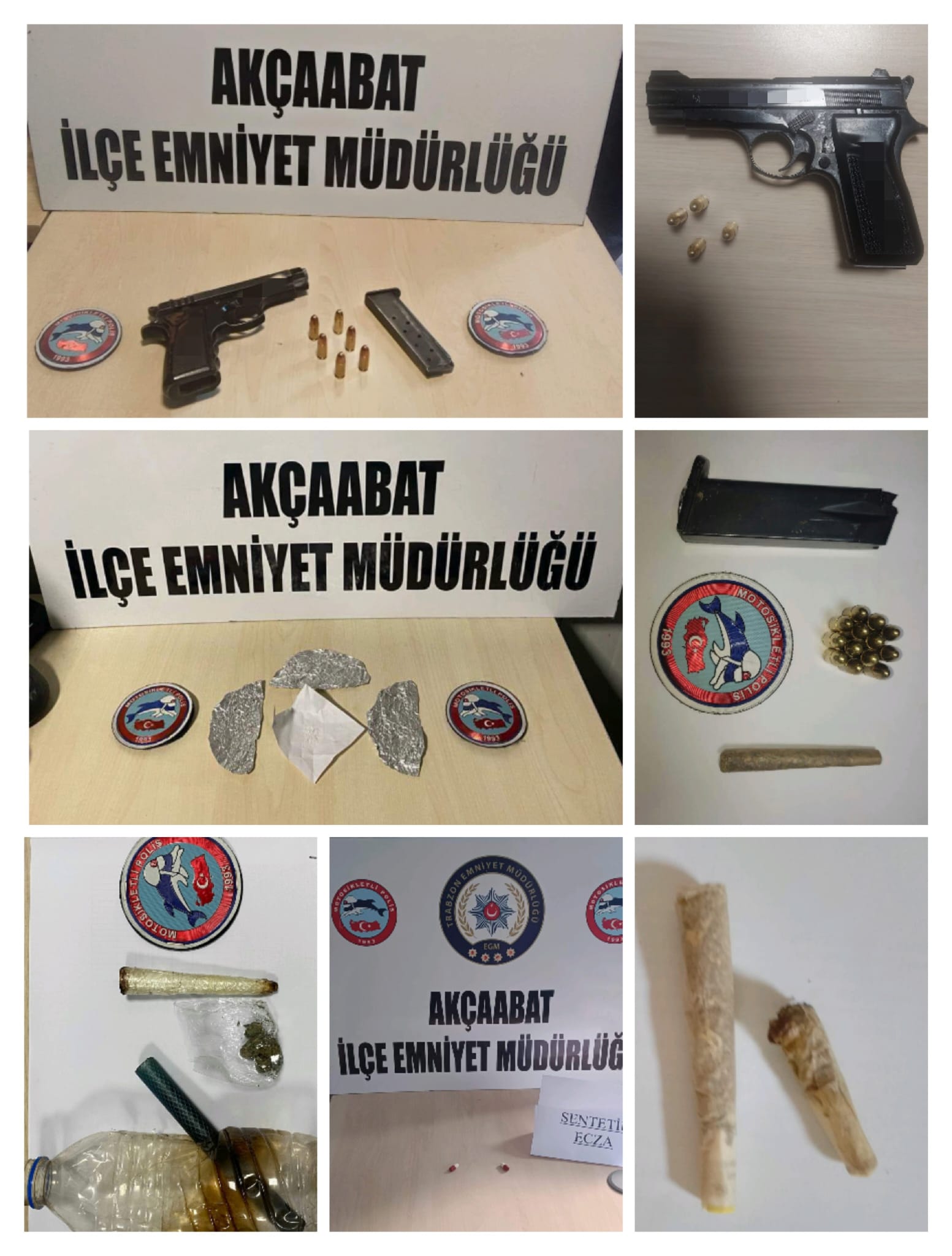 Trabzon'da narkotikten uyuşturucuya geçit yok! 9 kişi yakalandı