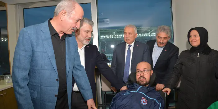 Trabzonspor maçının özel misafirleri! " Her anlamda yanlarında olmaya devam edeceğiz"