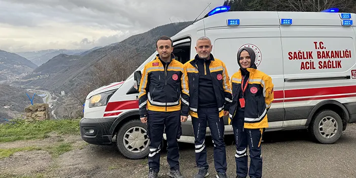 Trabzon'da hayat kurtarmak için zamana karşı yarışıyorlar