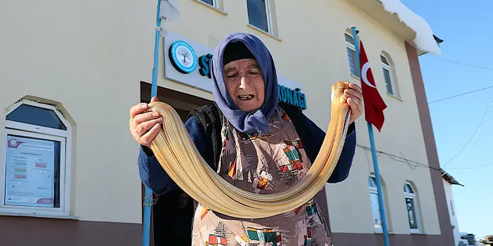 Bayburt'ta asırlık "Tel helvası" geleneği yaşatılıyor