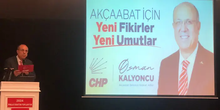 CHP Akçaabat Belediye Başkan adayı Osman Kalyoncu projelerini açıkladı!